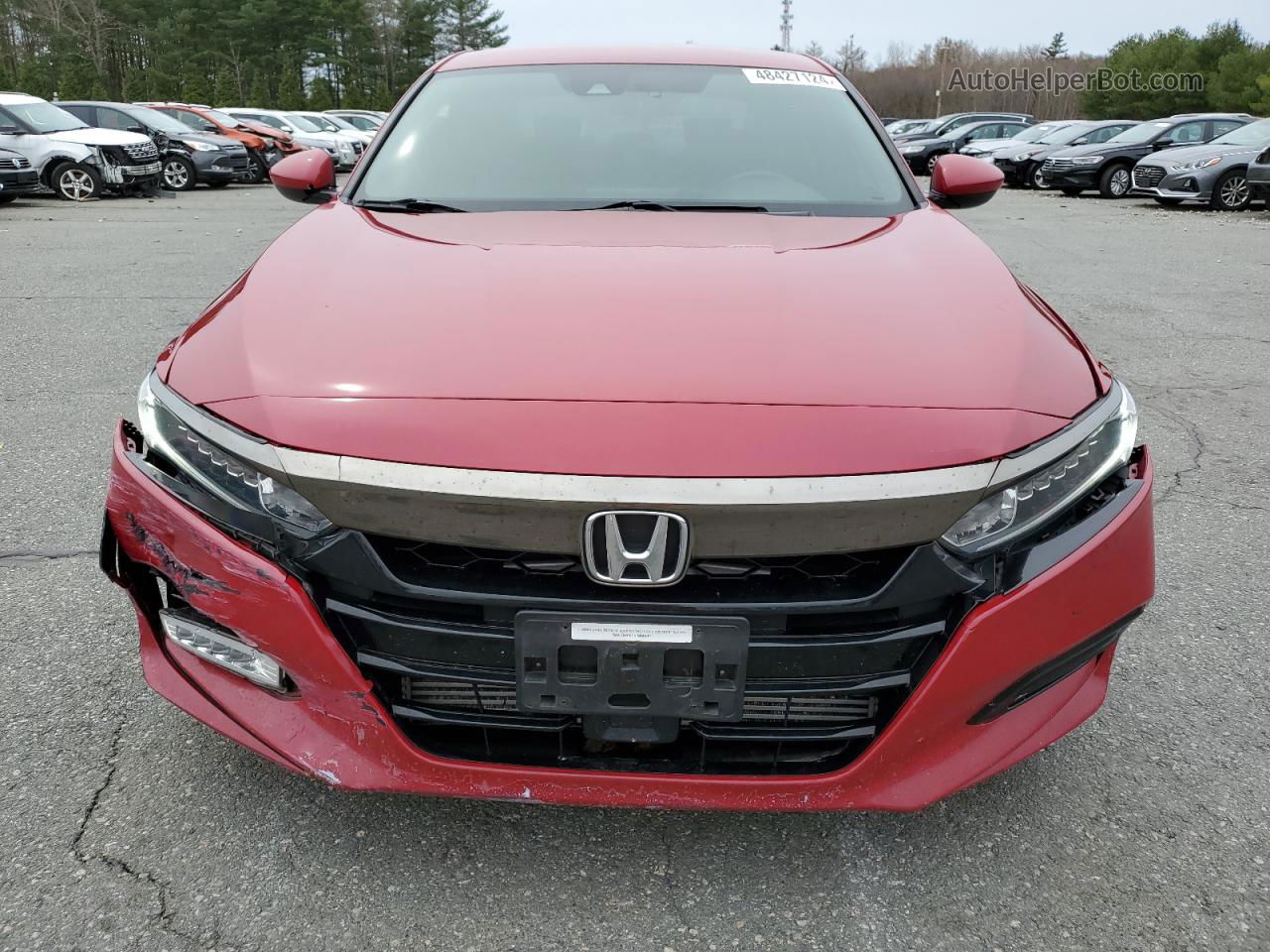 2018 Honda Accord Sport Red vin: 1HGCV1F3XJA163564