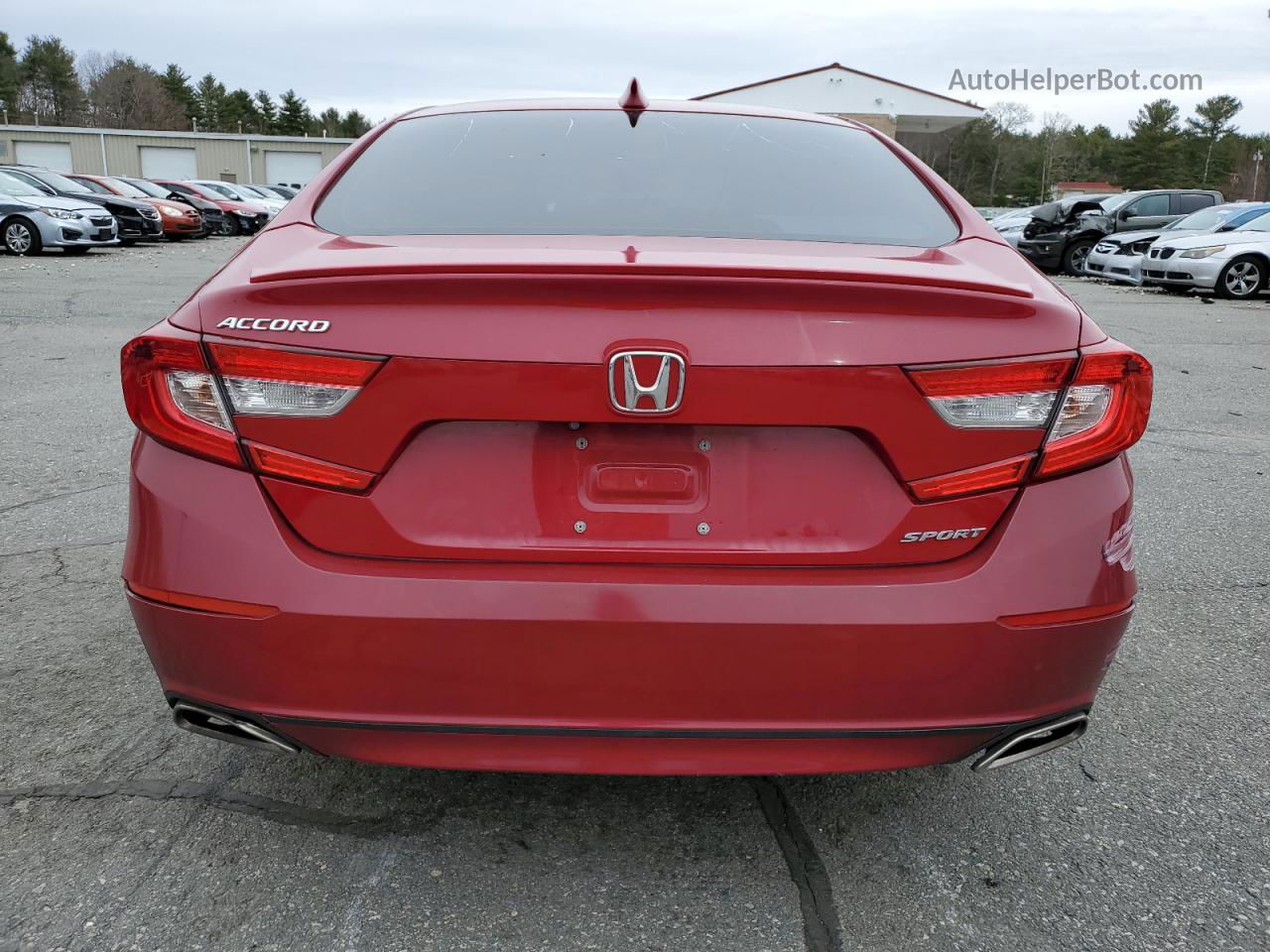 2018 Honda Accord Sport Red vin: 1HGCV1F3XJA163564