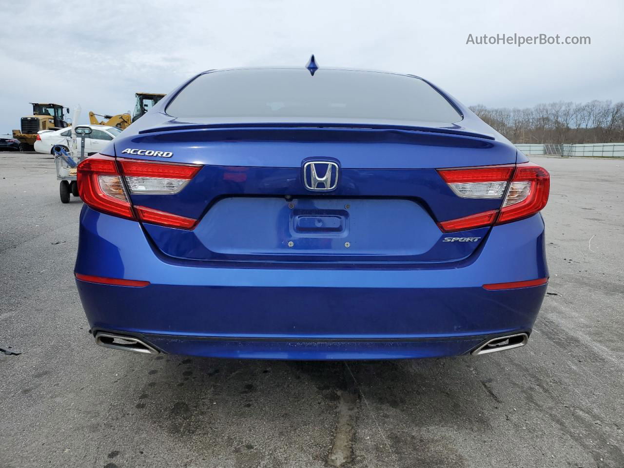 2018 Honda Accord Sport Blue vin: 1HGCV1F3XJA179134