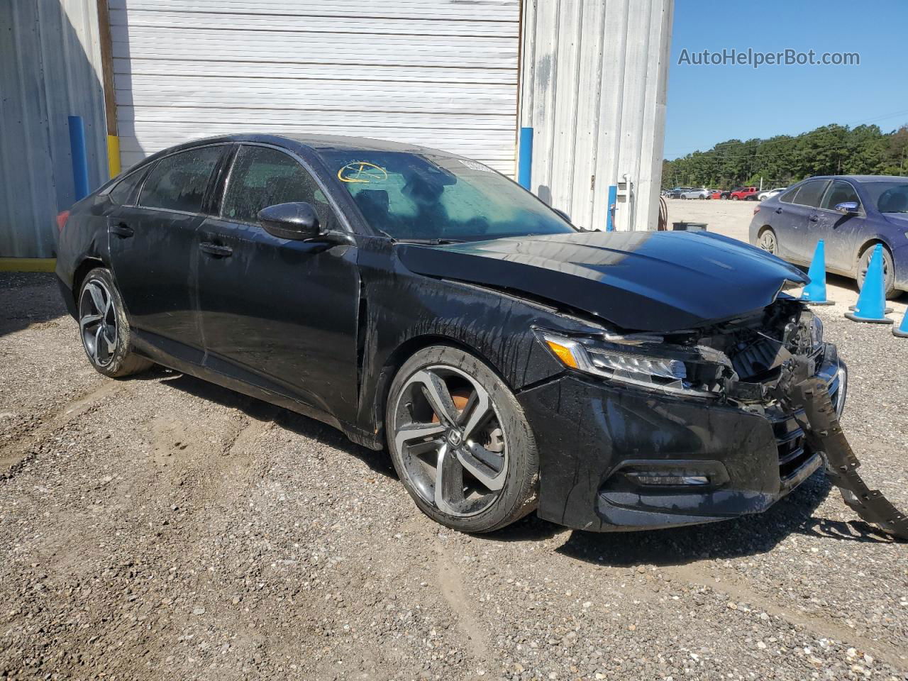 2018 Honda Accord Sport Black vin: 1HGCV1F3XJA184074