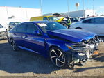 2018 Honda Accord Sport Blue vin: 1HGCV1F3XJA222290