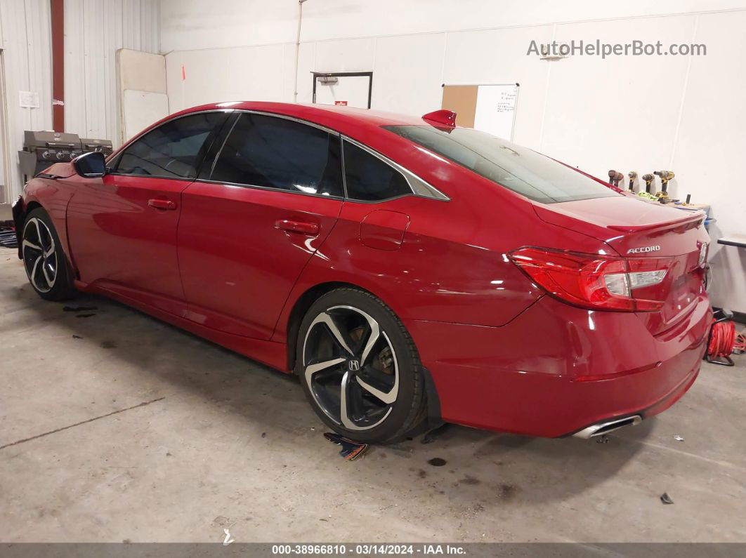 2019 Honda Accord Sport Red vin: 1HGCV1F3XKA001547