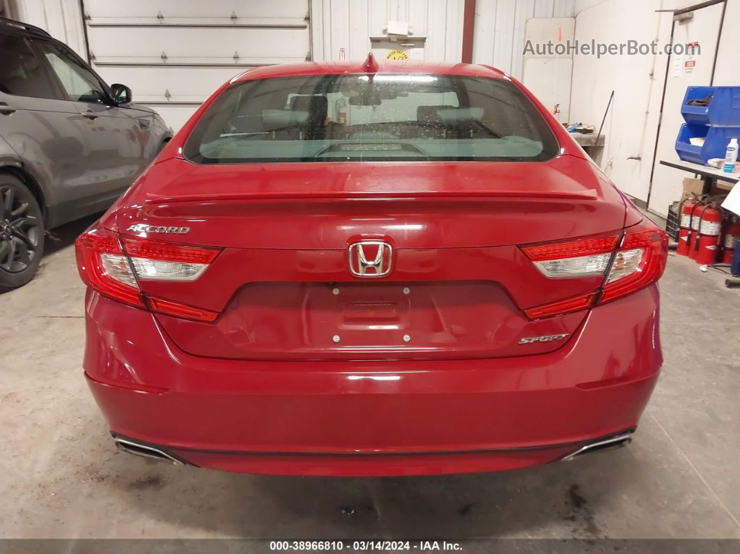 2019 Honda Accord Sport Red vin: 1HGCV1F3XKA001547