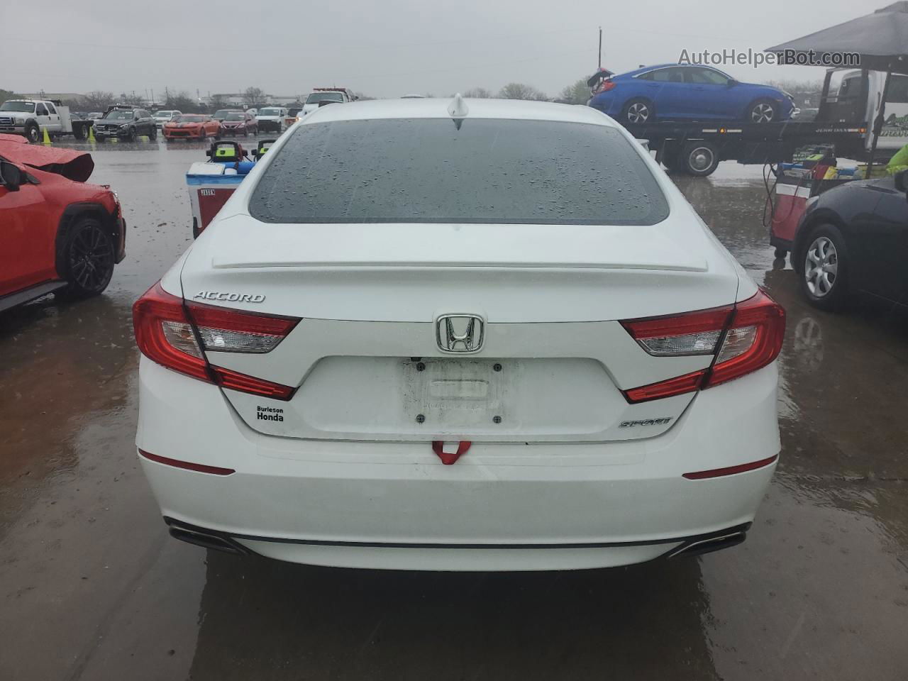 2019 Honda Accord Sport Белый vin: 1HGCV1F3XKA016890