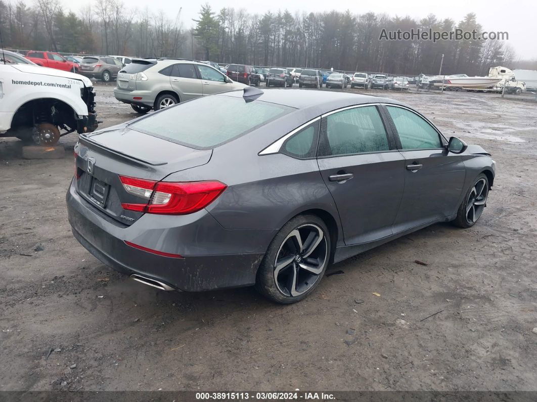 2019 Honda Accord Sport Серый vin: 1HGCV1F3XKA022267