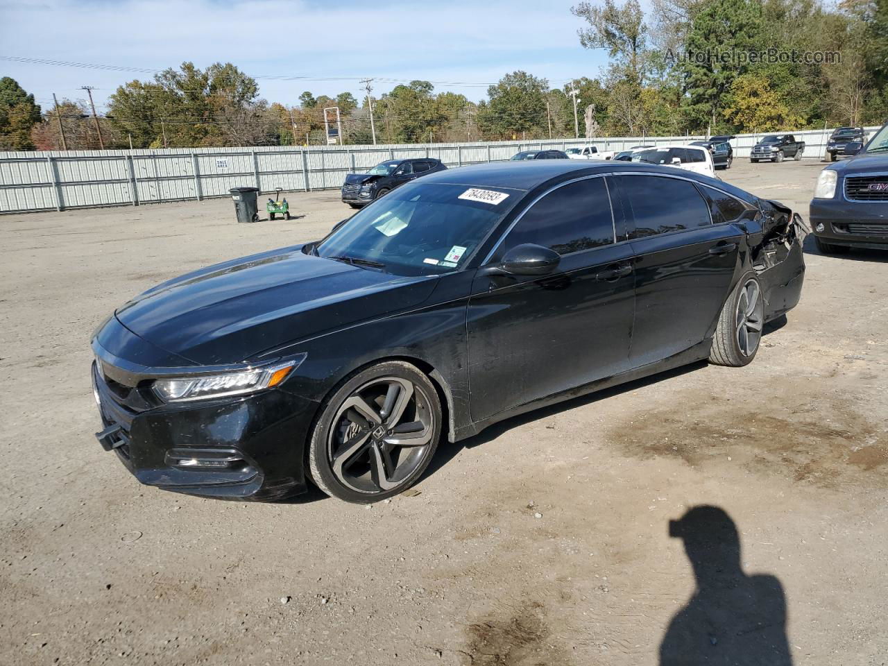 2019 Honda Accord Sport Black vin: 1HGCV1F3XKA025105