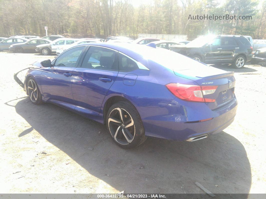 2019 Honda Accord Sedan Sport 1.5t Синий vin: 1HGCV1F3XKA055558