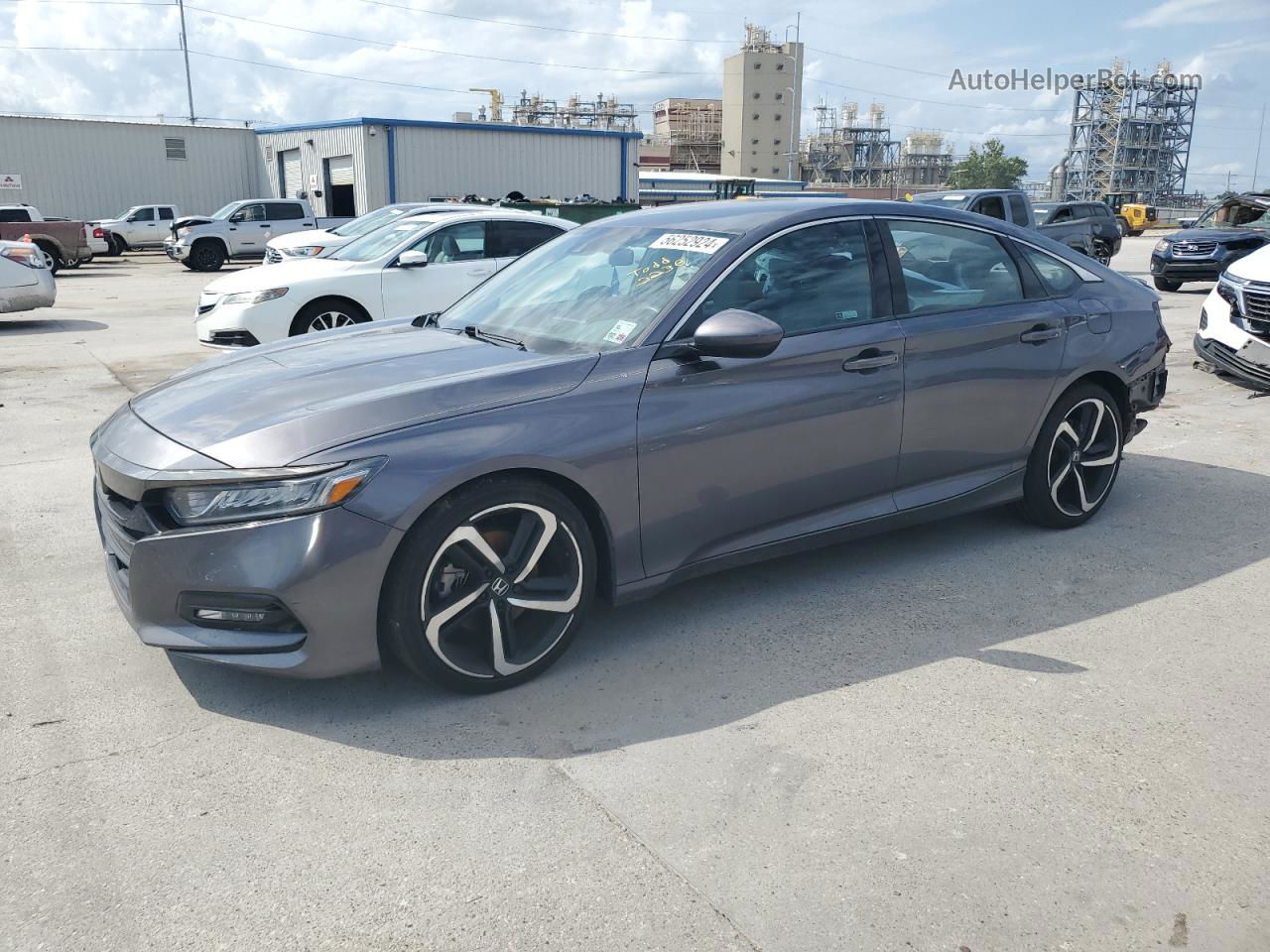 2019 Honda Accord Sport Gray vin: 1HGCV1F3XKA061361