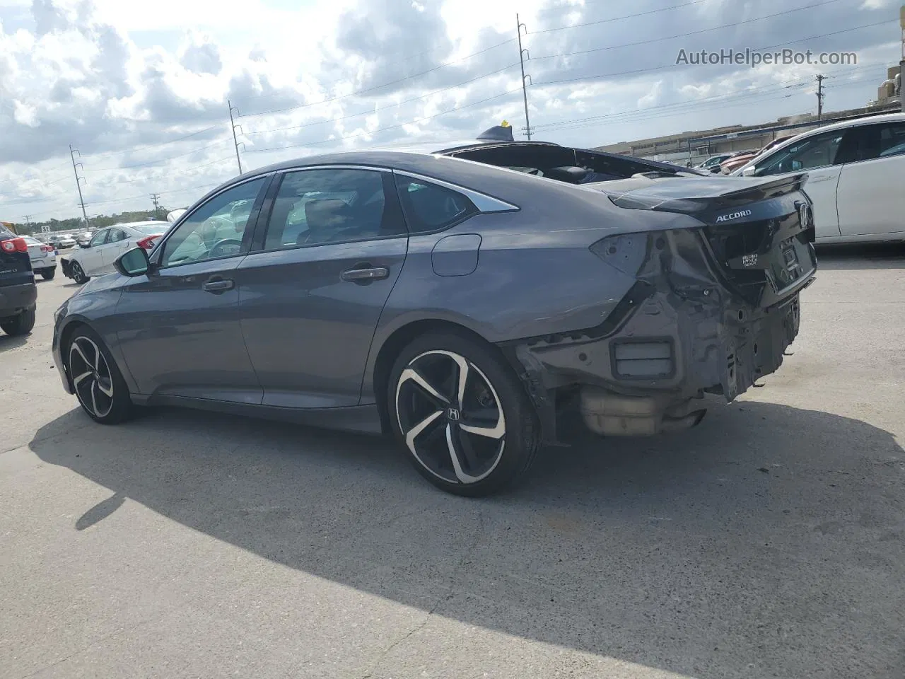 2019 Honda Accord Sport Gray vin: 1HGCV1F3XKA061361