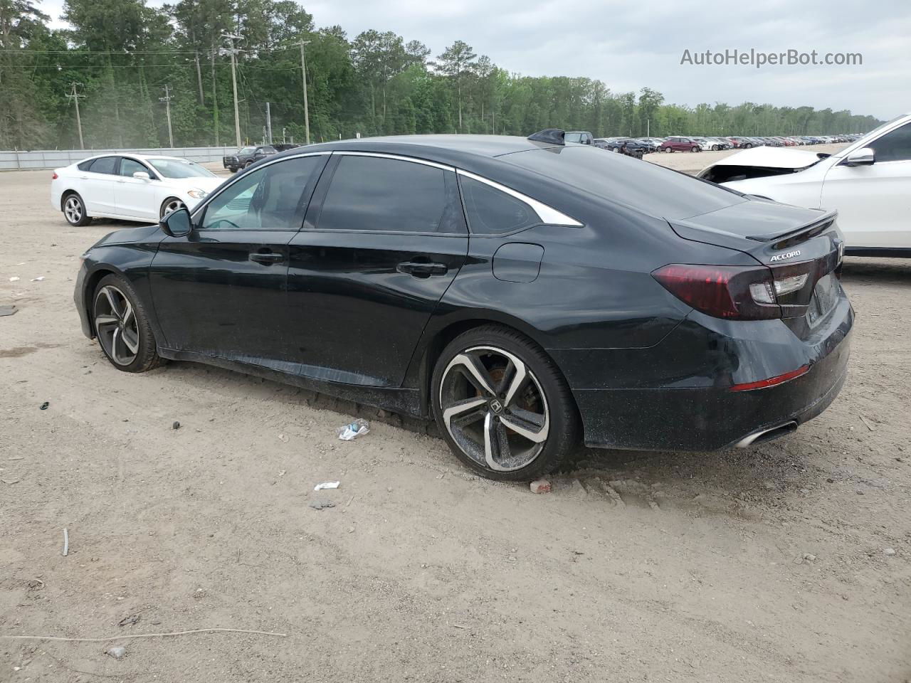 2019 Honda Accord Sport Черный vin: 1HGCV1F3XKA064647