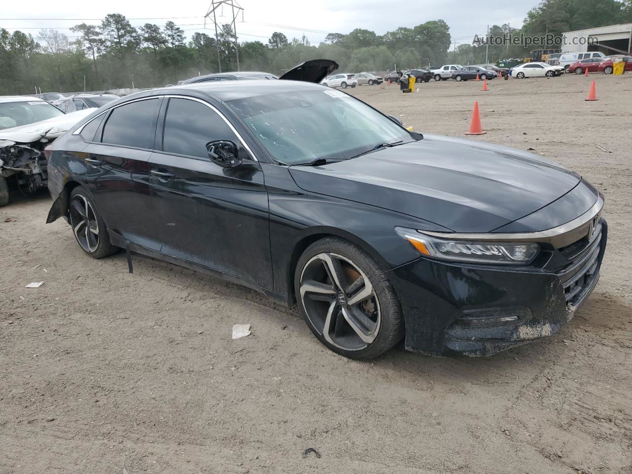 2019 Honda Accord Sport Black vin: 1HGCV1F3XKA064647