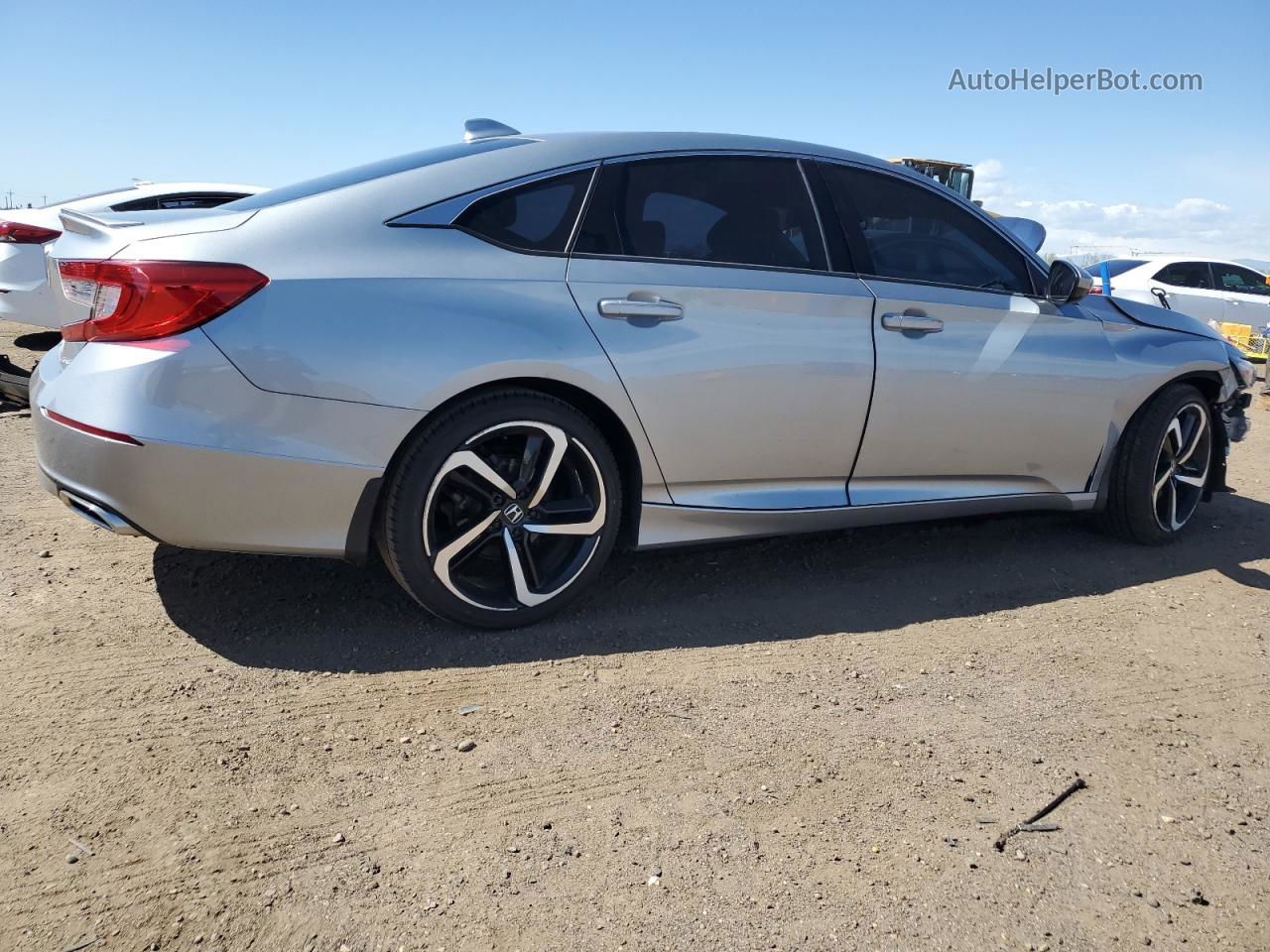 2019 Honda Accord Sport Silver vin: 1HGCV1F3XKA071159