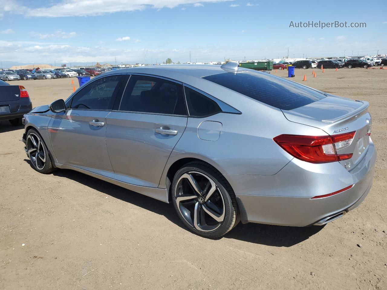 2019 Honda Accord Sport Silver vin: 1HGCV1F3XKA071159