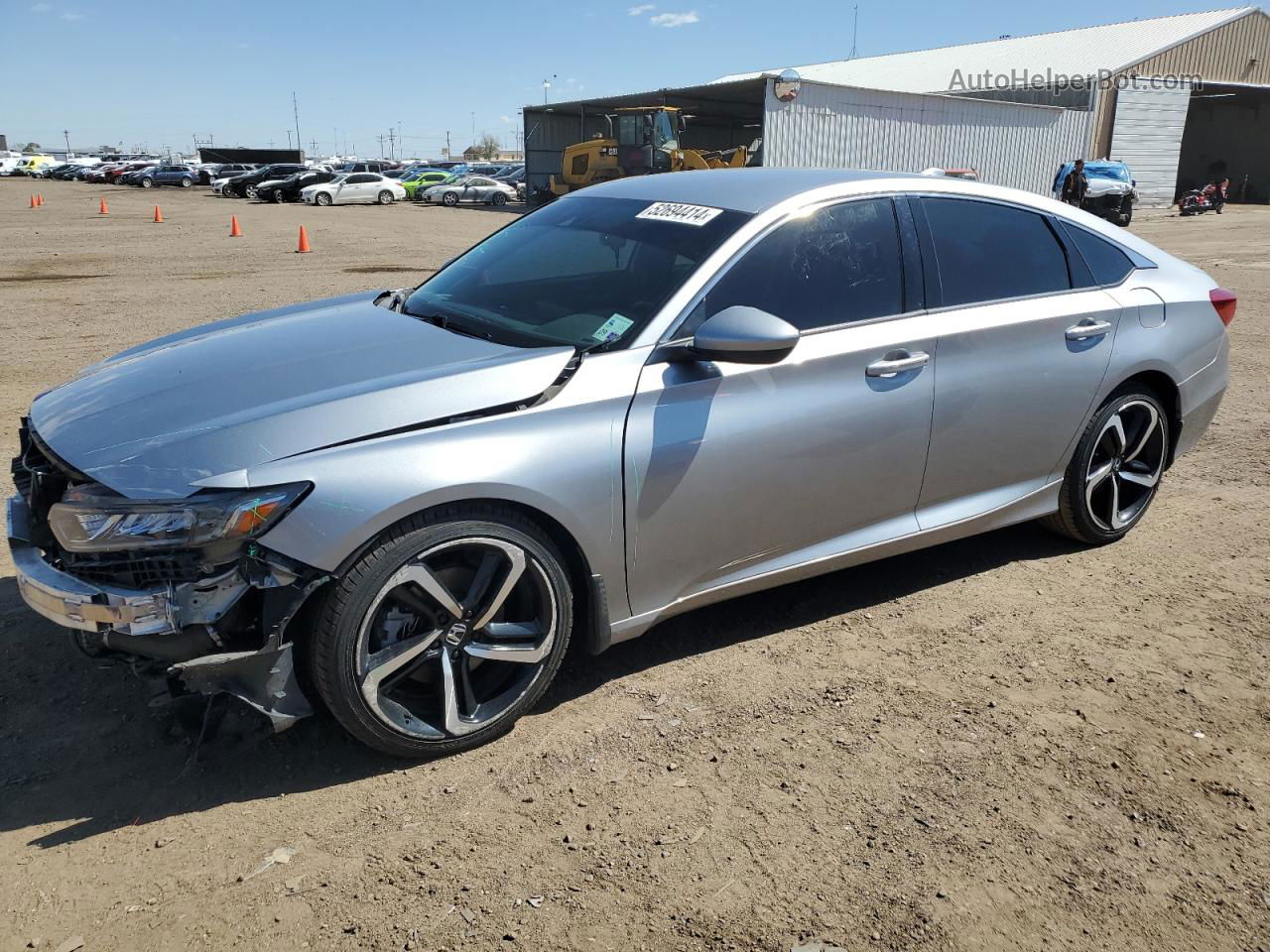 2019 Honda Accord Sport Silver vin: 1HGCV1F3XKA071159