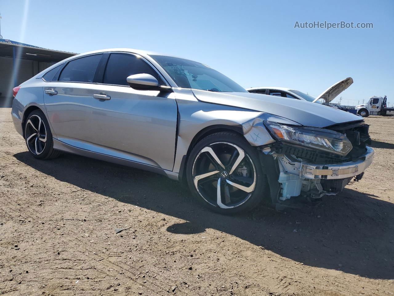 2019 Honda Accord Sport Silver vin: 1HGCV1F3XKA071159