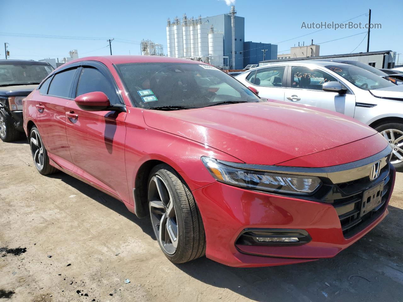 2019 Honda Accord Sport Red vin: 1HGCV1F3XKA075213