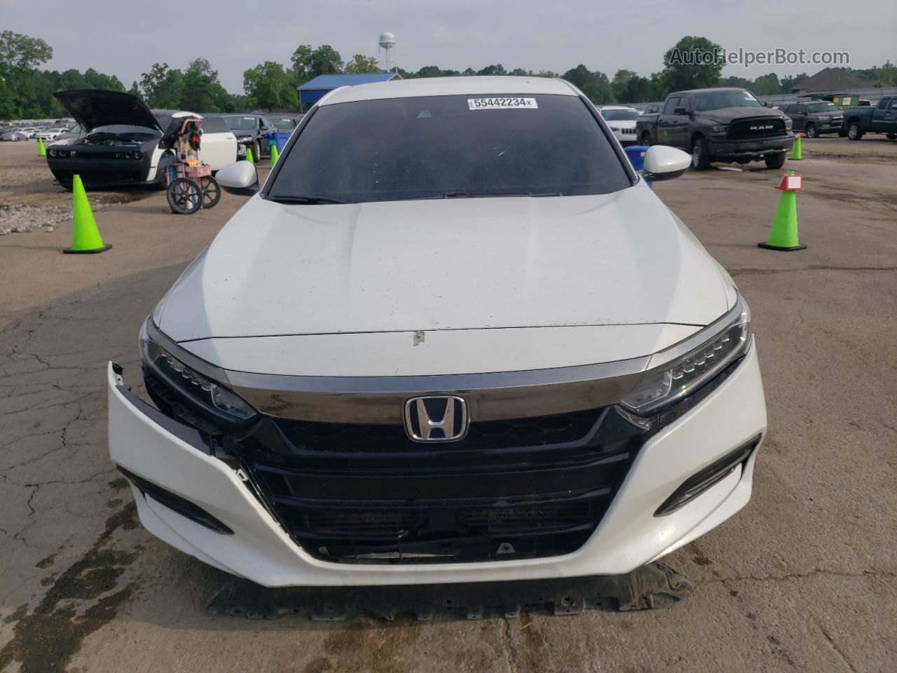 2019 Honda Accord Sport Белый vin: 1HGCV1F3XKA115239