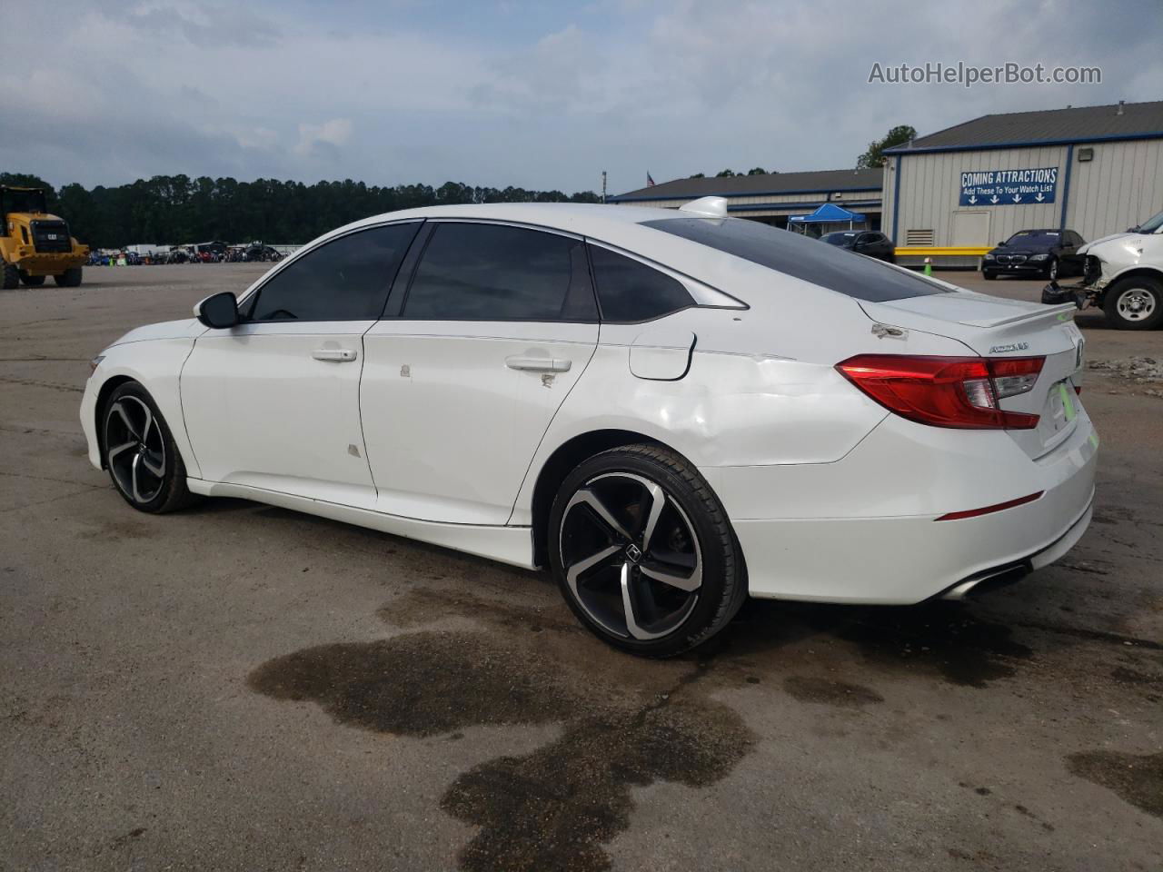 2019 Honda Accord Sport White vin: 1HGCV1F3XKA115239