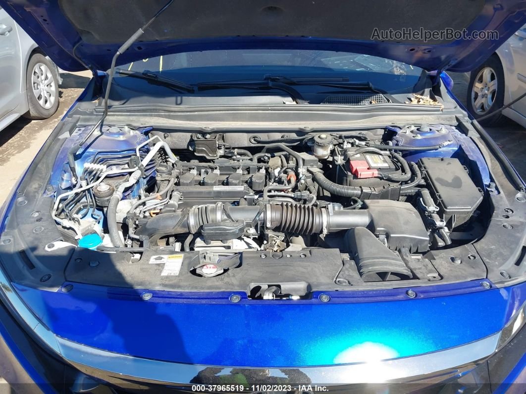 2019 Honda Accord Sport Синий vin: 1HGCV1F3XKA160438