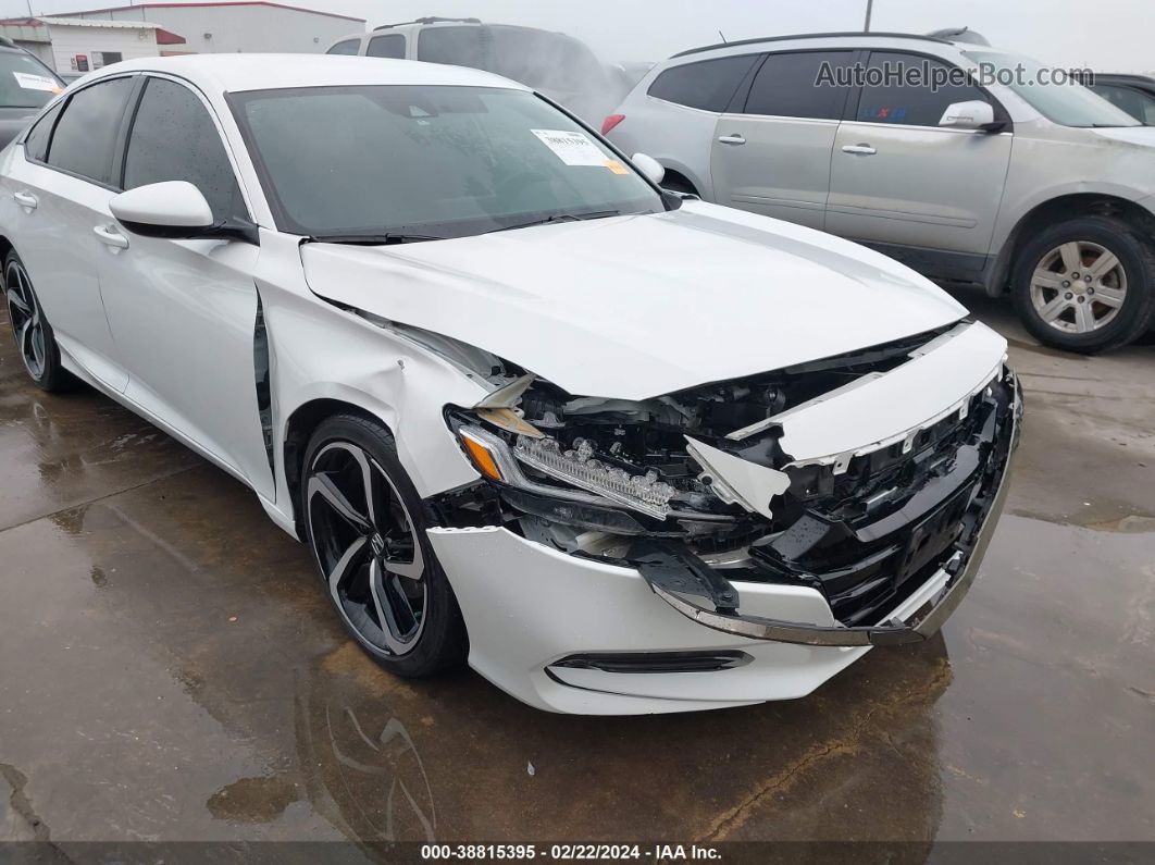 2020 Honda Accord Sport White vin: 1HGCV1F3XLA018642