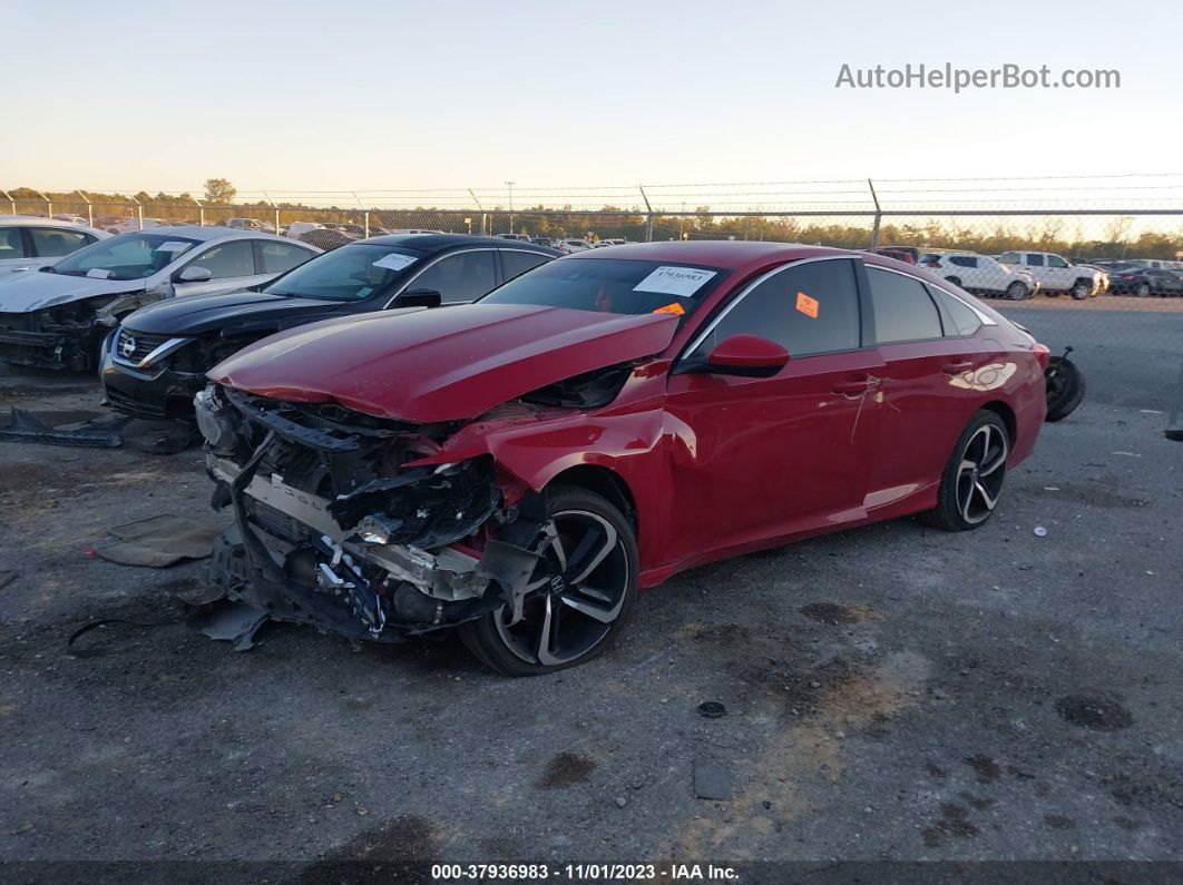 2020 Honda Accord Sport Красный vin: 1HGCV1F3XLA050247