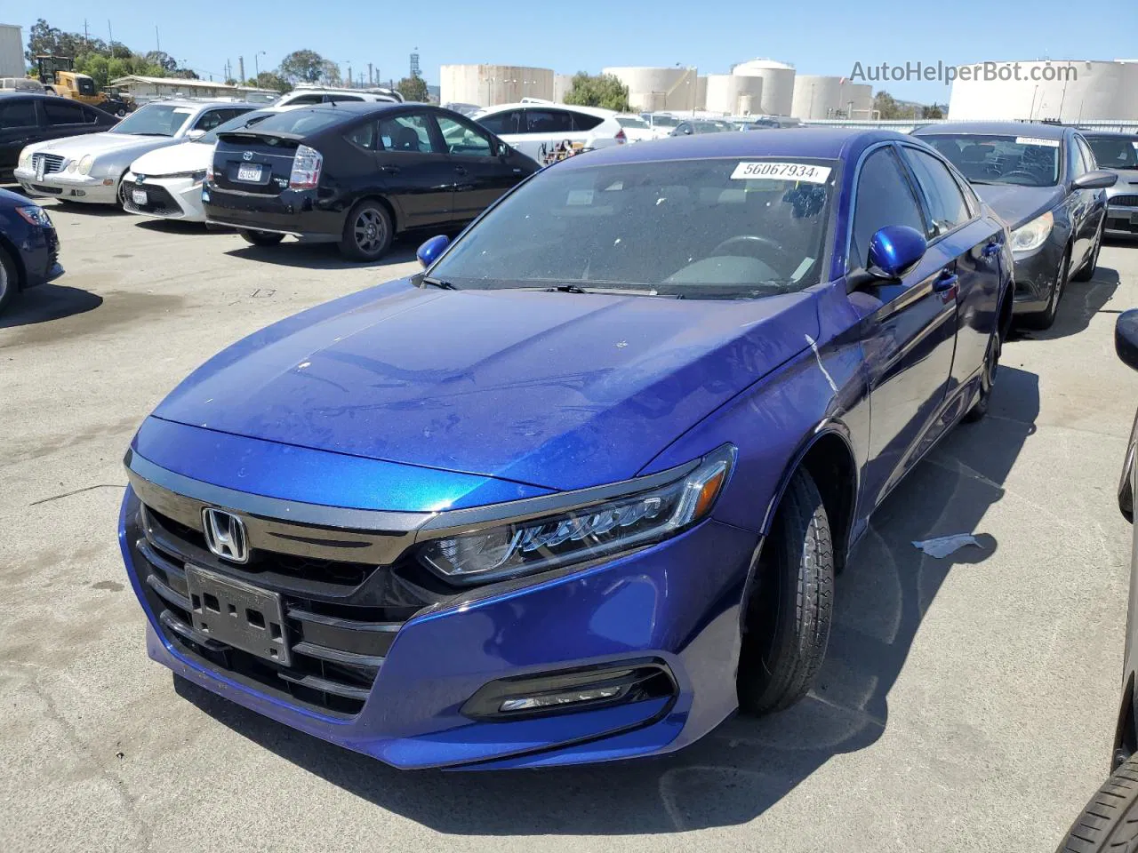 2020 Honda Accord Sport Blue vin: 1HGCV1F3XLA059207