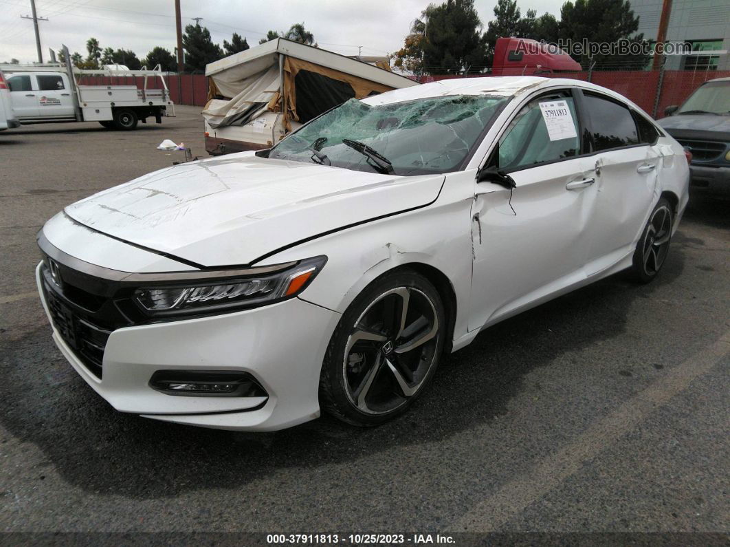 2020 Honda Accord Sedan Sport White vin: 1HGCV1F3XLA073995