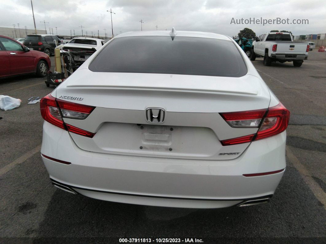 2020 Honda Accord Sedan Sport White vin: 1HGCV1F3XLA073995