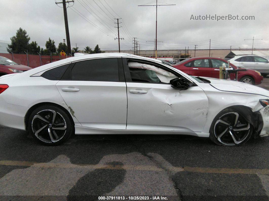 2020 Honda Accord Sedan Sport White vin: 1HGCV1F3XLA073995