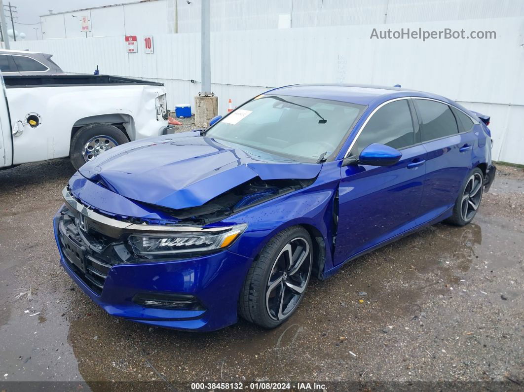 2020 Honda Accord Sport Blue vin: 1HGCV1F3XLA088674