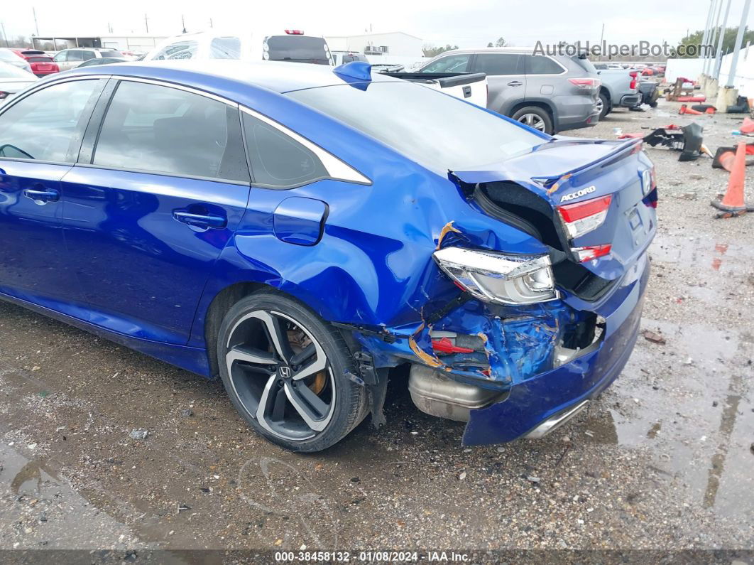 2020 Honda Accord Sport Blue vin: 1HGCV1F3XLA088674