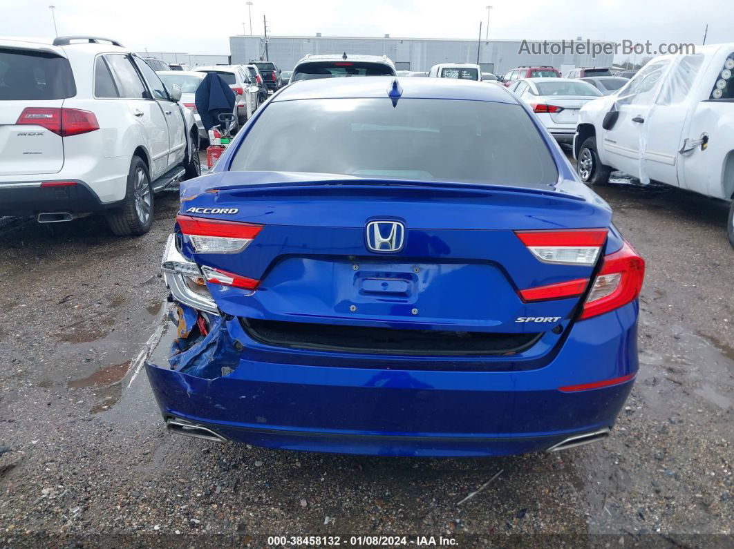 2020 Honda Accord Sport Blue vin: 1HGCV1F3XLA088674