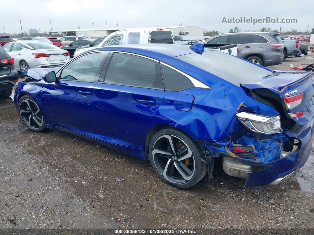 2020 Honda Accord Sport Blue vin: 1HGCV1F3XLA088674