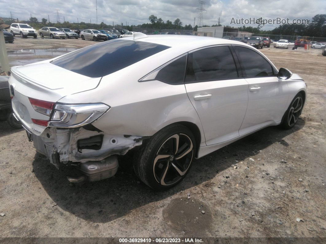 2020 Honda Accord Sedan Sport White vin: 1HGCV1F3XLA130745