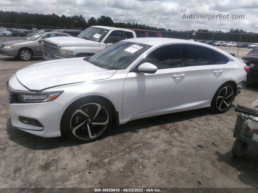 2020 Honda Accord Sedan Sport White vin: 1HGCV1F3XLA130745