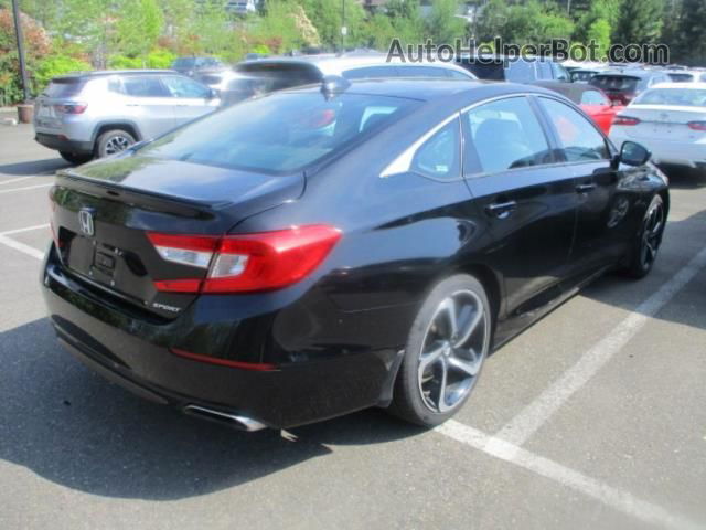 2020 Honda Accord Sedan Sport Black vin: 1HGCV1F3XLA145973