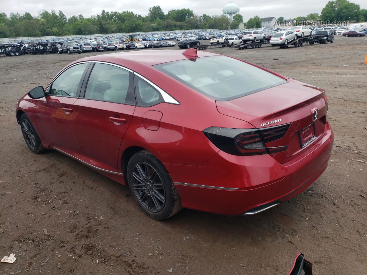 2018 Honda Accord Ex Red vin: 1HGCV1F40JA056810