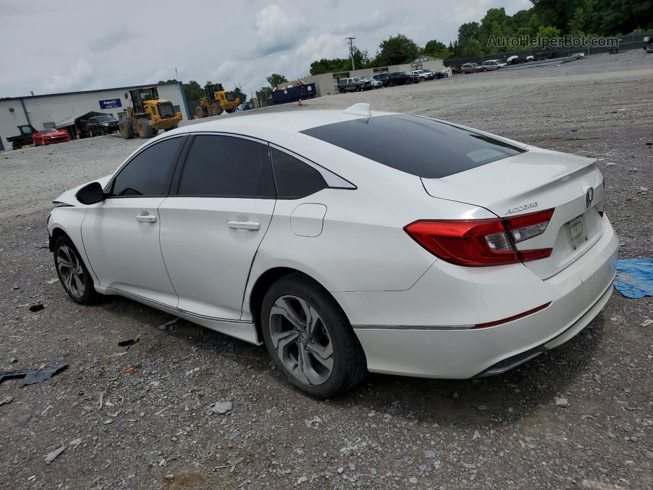 2018 Honda Accord Ex White vin: 1HGCV1F40JA150752