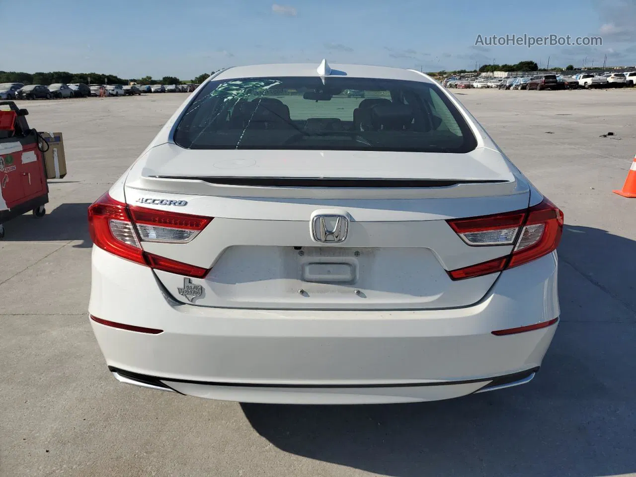 2019 Honda Accord Ex White vin: 1HGCV1F40KA039247