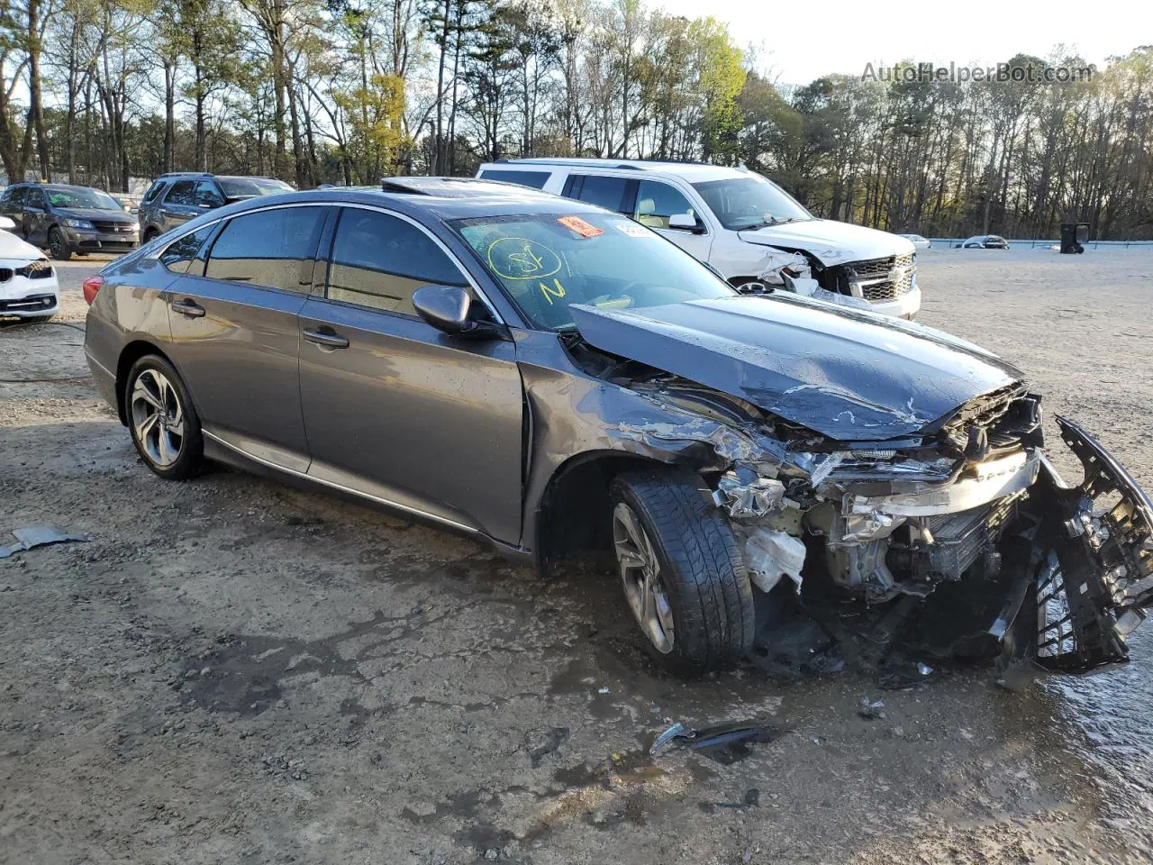 2018 Honda Accord Ex Gray vin: 1HGCV1F41JA076175