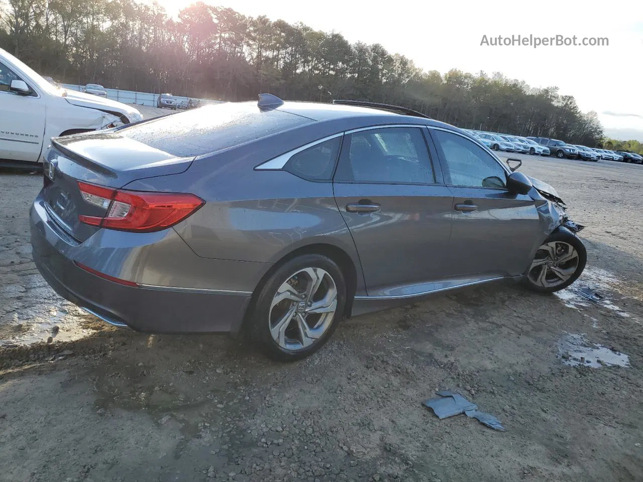 2018 Honda Accord Ex Gray vin: 1HGCV1F41JA076175