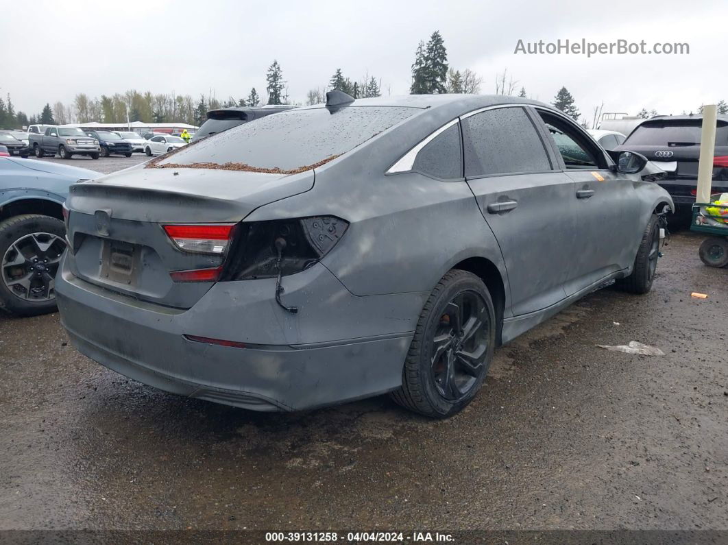 2018 Honda Accord Ex Gray vin: 1HGCV1F41JA158374