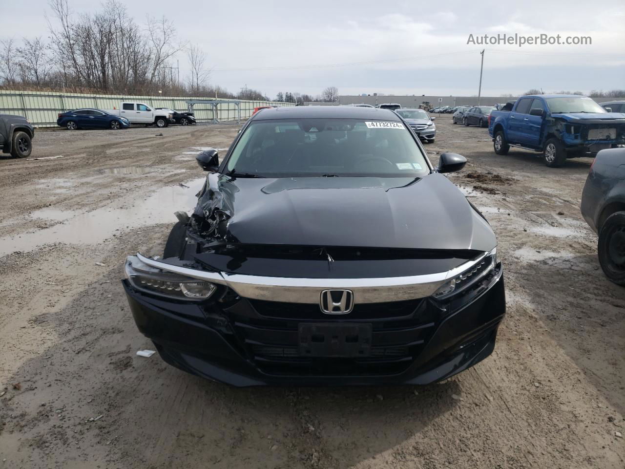 2018 Honda Accord Ex Черный vin: 1HGCV1F41JA194503