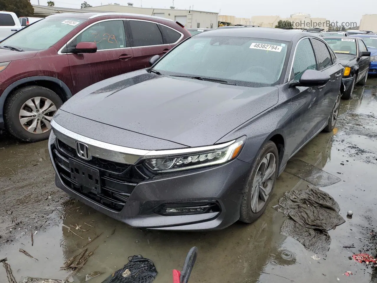 2019 Honda Accord Ex Угольный vin: 1HGCV1F41KA122766