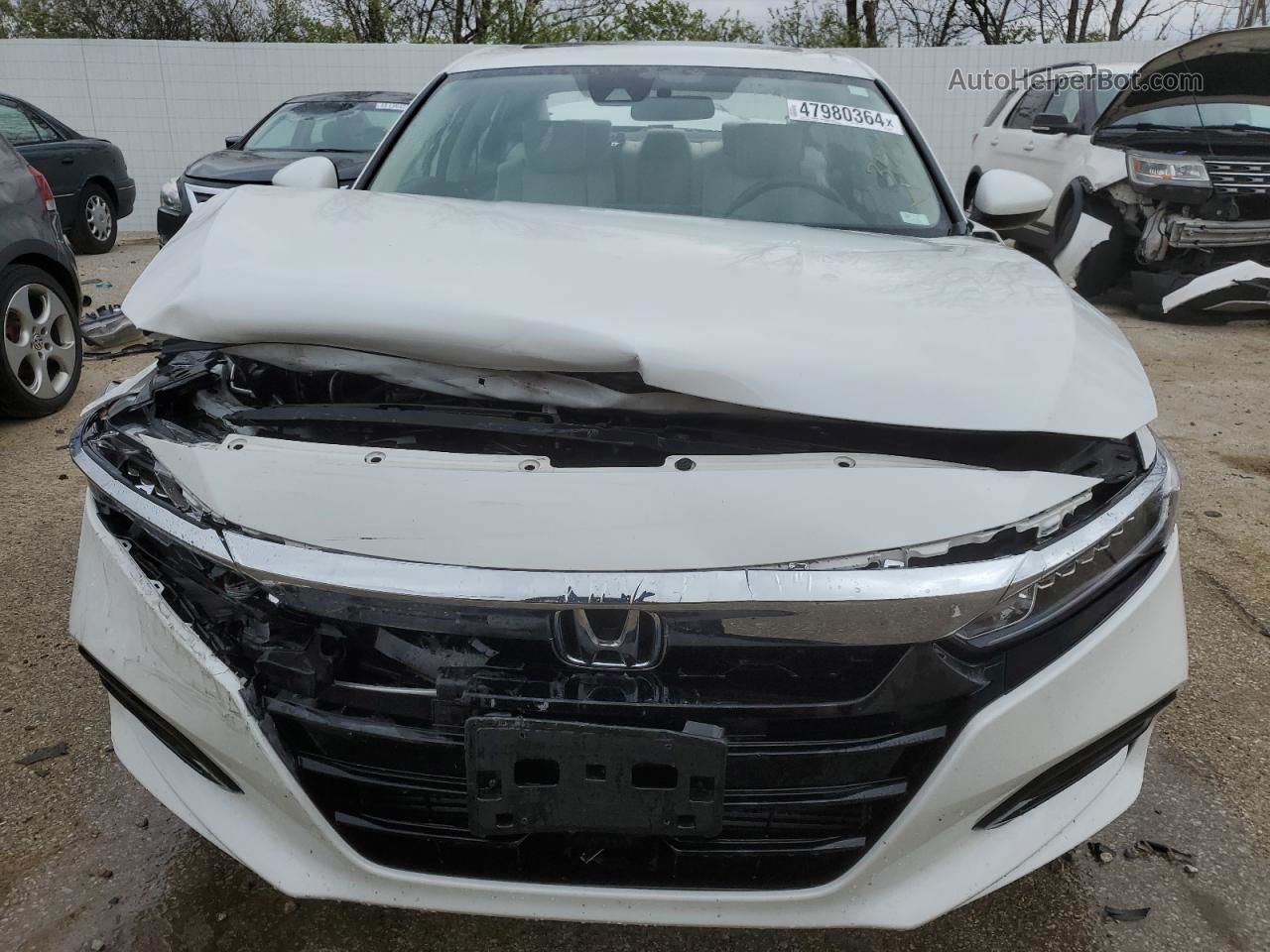 2020 Honda Accord Ex White vin: 1HGCV1F41LA005853