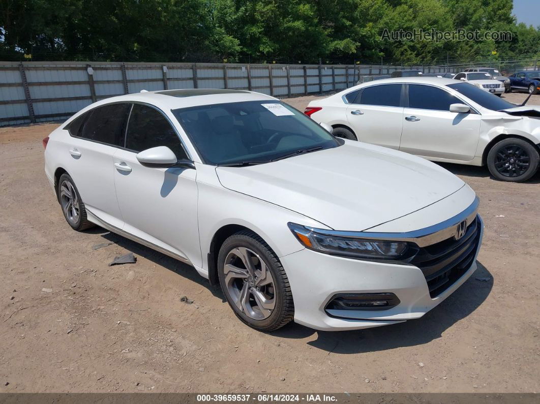 2018 Honda Accord Ex White vin: 1HGCV1F42JA026868