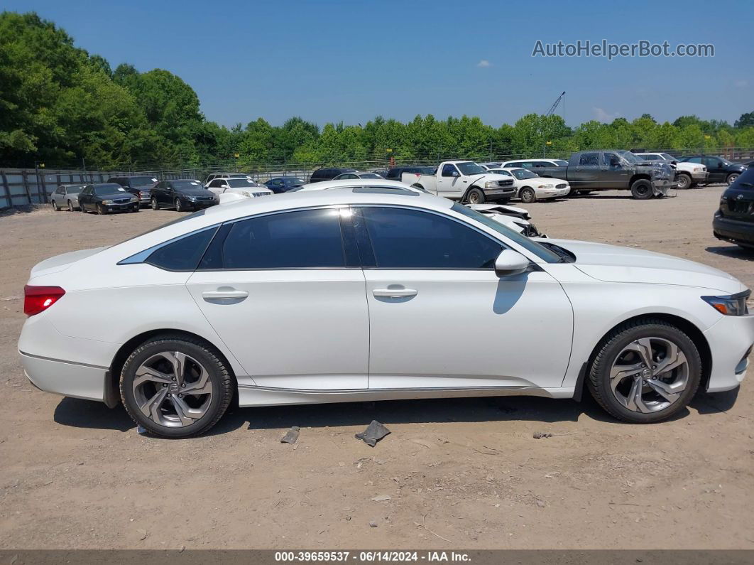 2018 Honda Accord Ex White vin: 1HGCV1F42JA026868