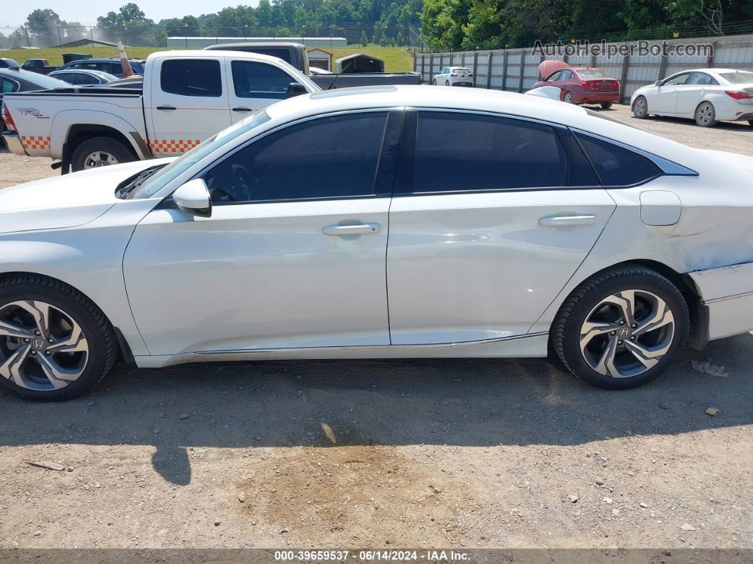 2018 Honda Accord Ex White vin: 1HGCV1F42JA026868