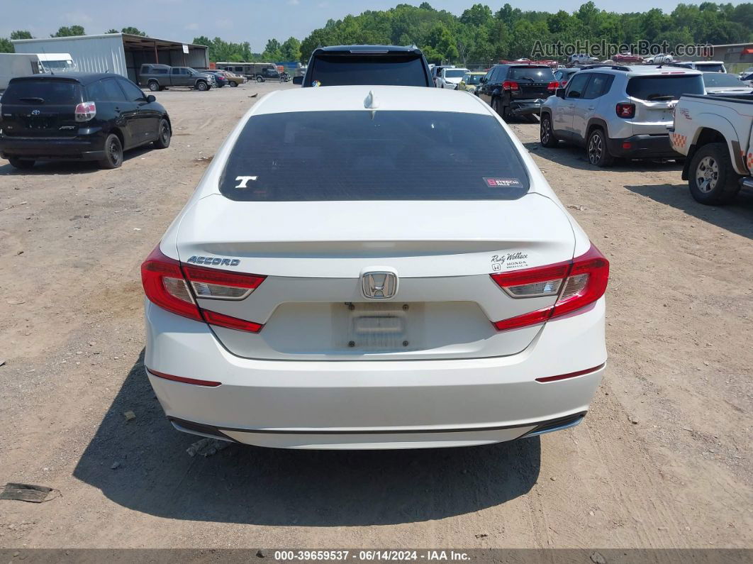 2018 Honda Accord Ex White vin: 1HGCV1F42JA026868