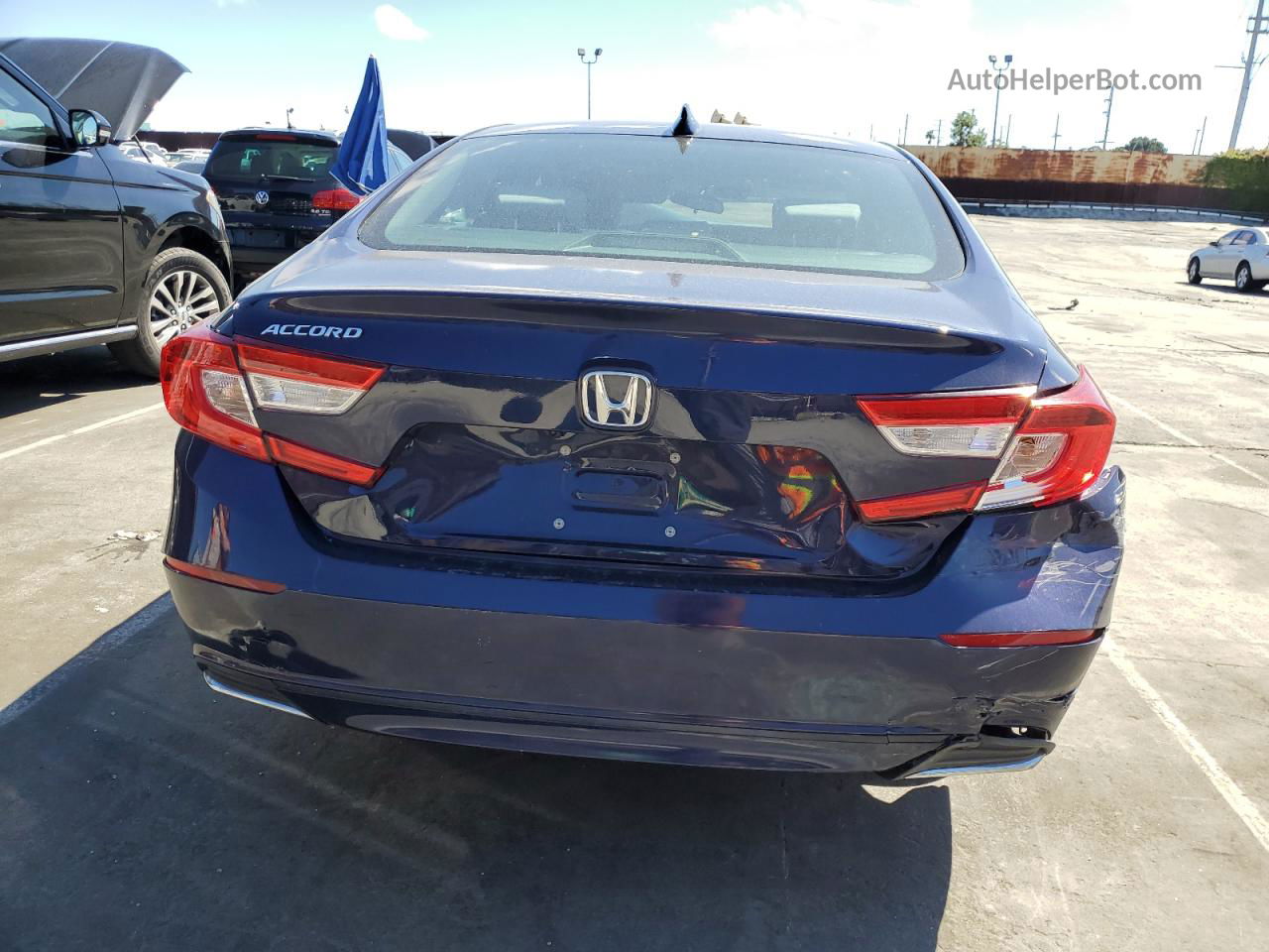 2018 Honda Accord Ex Blue vin: 1HGCV1F42JA044285